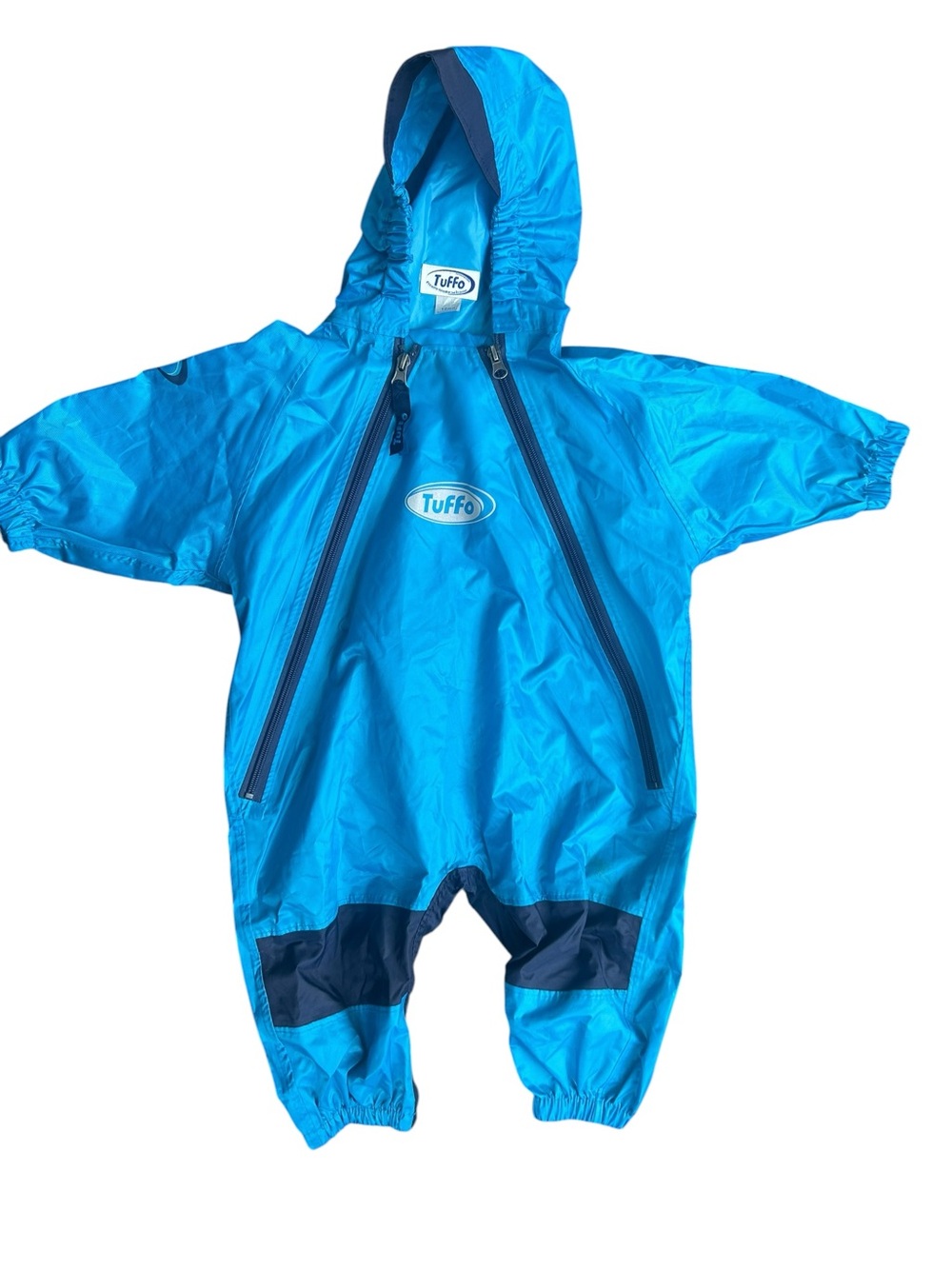 Tuffo Muddy Buddy Kids Blue Rainsuit Waterproof Cover Rain Suit Onepiece 12 Mos